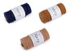 Pelote de laine en coton macramé Naty, Ø 3 mm, peignée