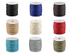 Cordon en coton ciré, Ø 1,5-2 mm