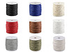 Cordon en coton ciré, Ø 1,5-2 mm