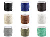 Cordon en coton ciré, Ø 1,5-2 mm