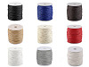 Cordoncino in cotone cerato, dimensioni: Ø 1,5 - 2 mm