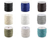 Cordon en coton ciré, Ø 1,5-2 mm