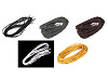 Ficelle plate en similicuir, largeur 3 mm