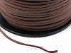 Imitation Leather Flat String, width 2.5 mm width