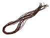 Ficelle plate en similicuir, largeur 2,5 mm