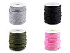 Cordon polyester, Ø 4 mm, avec fil réfléchissant
