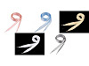 Cordones de satén, largo 110 cm