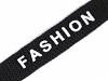 Oděvní šňůra plochá šíře 10 mm Fashion