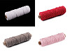 Bavlnená šnúra macrame Ø3 mm rozčesávacia