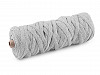 Bavlněná šňůra plochá tkaná / macrame šíře 8-10 mm