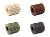 Rafie tricotat genti natural, latime 5-8 mm