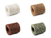 Filato di rafia / rafia per borse a maglia - naturale, larghezza: 5 - 8 mm