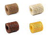 Filato di rafia / rafia per borse a maglia - naturale, larghezza: 5 - 8 mm