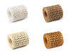 Filato di rafia / rafia per borse a maglia - naturale, larghezza: 5 - 8 mm