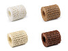 Filato di rafia / rafia per borse a maglia - naturale, larghezza: 5 - 8 mm