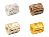 Filato di rafia / rafia per borse a maglia - naturale, larghezza: 5 - 8 mm
