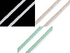 Cordoncino di cotone, dimensioni: Ø 7 mm, intrecciato