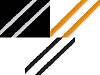 Cordoncino di cotone, dimensioni: Ø 7 mm, intrecciato