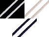 Cordoncino di cotone, dimensioni: Ø 7 mm, intrecciato