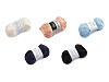 Cotton knitting yarn with viscose fiber 50 g Style 