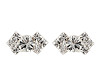 Rhinestone Stud Earrings, Bows Jablonec Jewellery