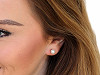 Faux Pearl Stud Earrings Stainless Steel
