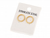 Stainless Steel Circle Stud Earrings