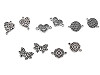Ornamente metalice filigran - fluture, mandala, inimă, pom