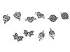Ornamente metalice filigran - fluture, mandala, inimă, pom
