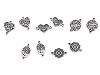 Ornamente metalice filigran - fluture, mandala, inimă, pom