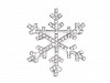 Rhinestone Snowflake Brooch