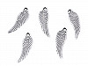 Metal Charm - Angel's Wing 5x17 mm