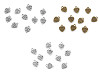 Ciondolo metallico, motivo: cuore, dimensioni: 10 x 12 mm
