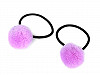Hair Elastic Ties with Pom poms