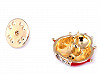 Brooch / Badge with Rhinestones ladybird, crocodile, baby girl