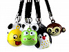 Zawieszka na torebkę / klucze dzwoneczek pingwin, panda, buźka, mysz, małpa