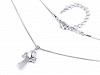 Necklace with Angel Pendant, Swarovski Elements Rivoli 