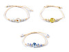 Pulsera Shamballa con cuentas y flores