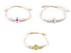 Brățară Shamballa cu mărgele și floare
