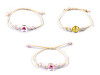 Shamballa Bracelet with Beads and Flower