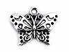 Metal Charm / Pendant Butterfly 16x20 mm