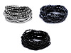 Pulsera elástica de cuentas de varias hileras 18 piezas/juego