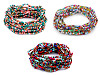 Lot de bracelets élastiques en perles de rocaille, 12 pièces