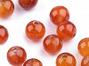 Carnelian mineral beads Ø6 mm