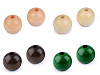 Cuentas de madera grandes, Ø 40 mm
