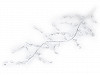 Crystal Beads Wire Garland Branch