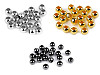 Perline charm metalliche, in plastica, dimensioni: 8 x 10 mm