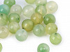 Mineralperlen Chalcedon grün, nachgefärbt Ø 8 mm