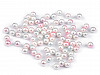 Plastic Round Rainbow Pearl Rivets Ø6 mm undrilled / no pulling hole