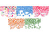 Μικρές χάντρες 5/0-4,5 mm πέρλα, αδιαφανείς
